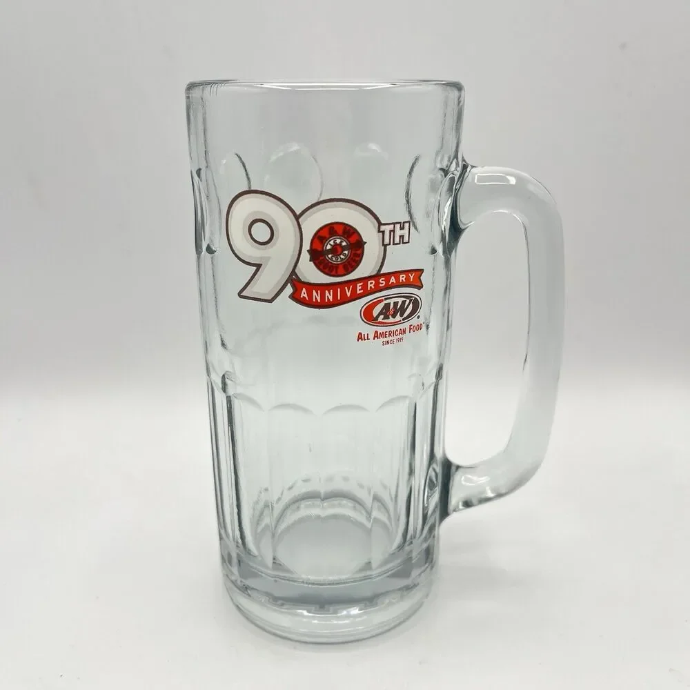 Vintage - A&W Root Beer 90th Anniversary Mug - 7” Tall 18 oz.